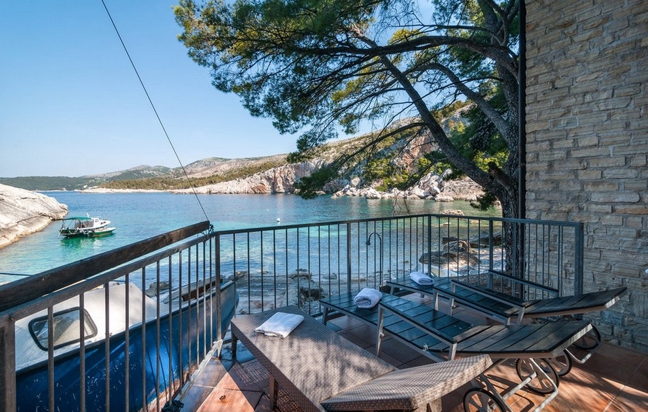 Hus med fantastisk panoramautsikt över havet - ön Hvar
