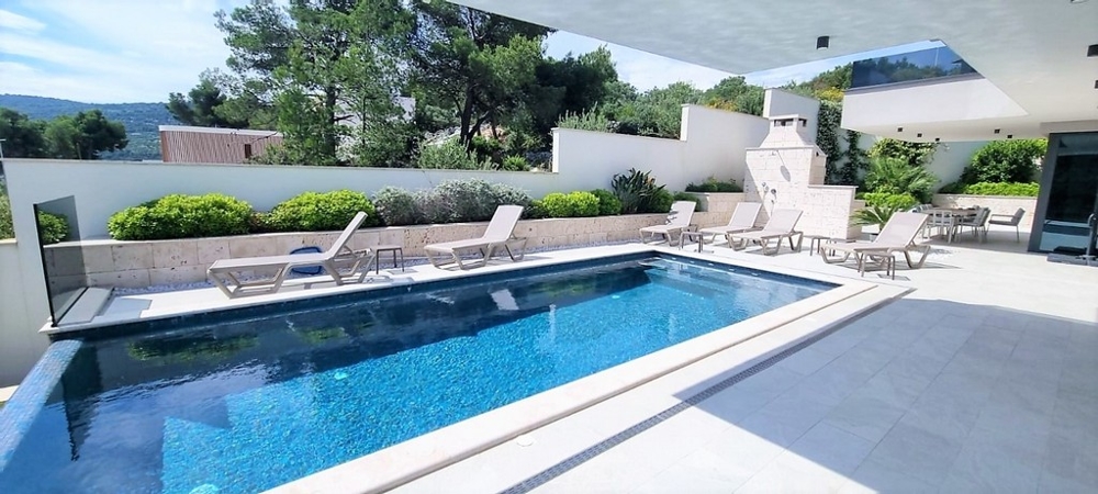 Villa med privat pool och bastu, Trogir-regionen - Fastigheter Kroatien