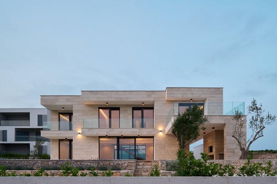 Modern villa i Kroatien med havsutsikt, till salu