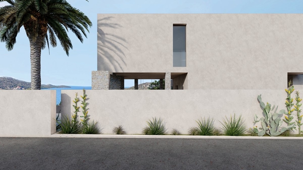 Pool av villa H3358 nära Rogoznica, Dalmatien - Panorama Scouting.