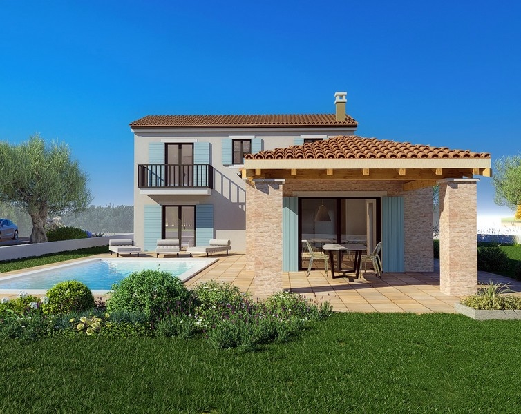 Projekt för en villa i medelhavsstil i Kroatien - Panorama Scouting.