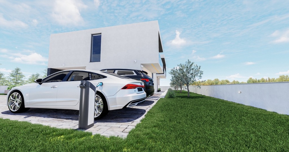 E-laddstation för parkeringsplatser i Villa H3489.
