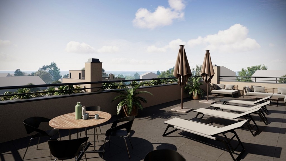 Takterrass på Villa H3516, Istrien.