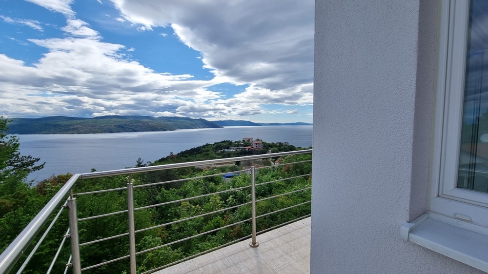 Havsutsikt över fastigheten H3590 i Istrien - Panorama Scouting.