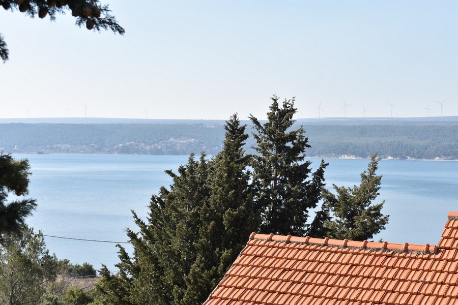 Havsutsikt över hus H3598 i Zadar-regionen, Kroatien.