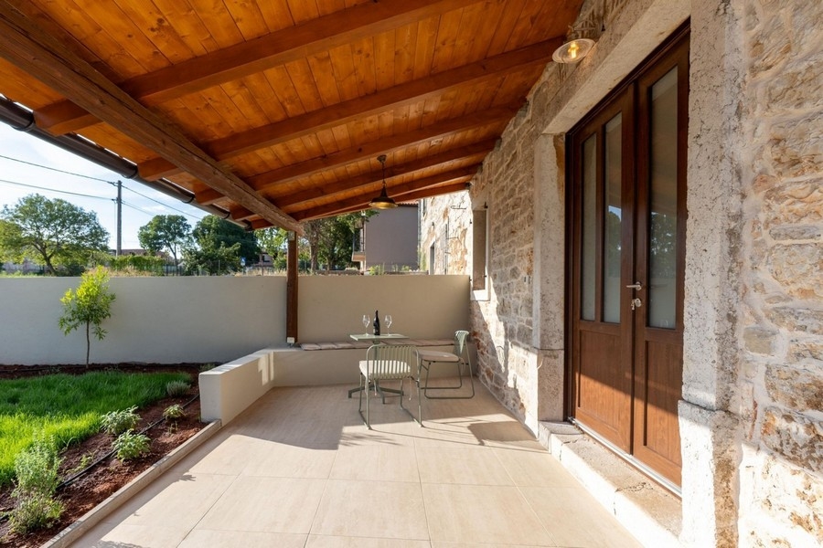 Terrass för fastighet H3635 i Istrien - Panorama Scouting.