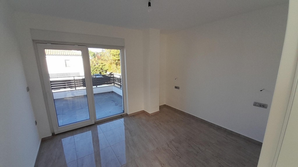 Sovrum med terrass utgång