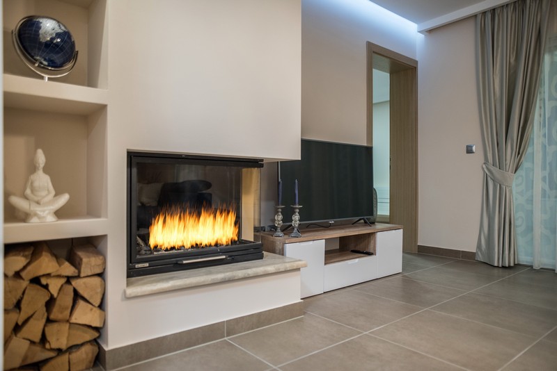 Utsikt över pentryt med matlagningsblock i Villa H1581 i Zadar-regionen.