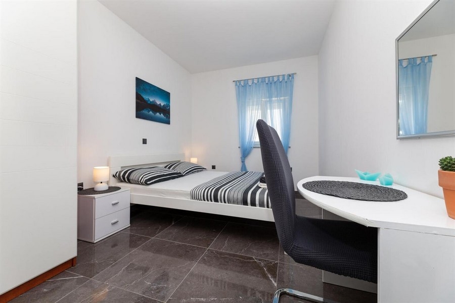 Sovrum med skrivbord