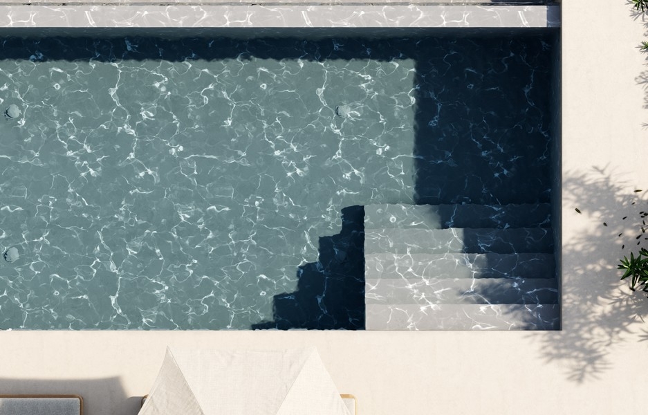 Pool av villa H3797 nära Labin i Kroatien - Panorama Scouting.