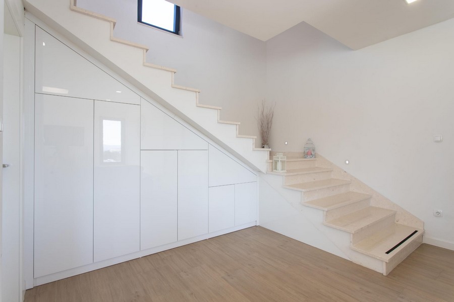 Havsutsikt från övervåningen i sovrummet i Villa H1720, Kroatien - Panorama Scouting.