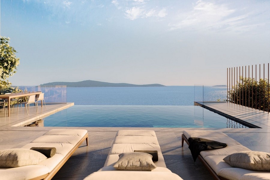 Modern villa med infinitypool till salu i Kroatien - Panorama Scouting H3826.
