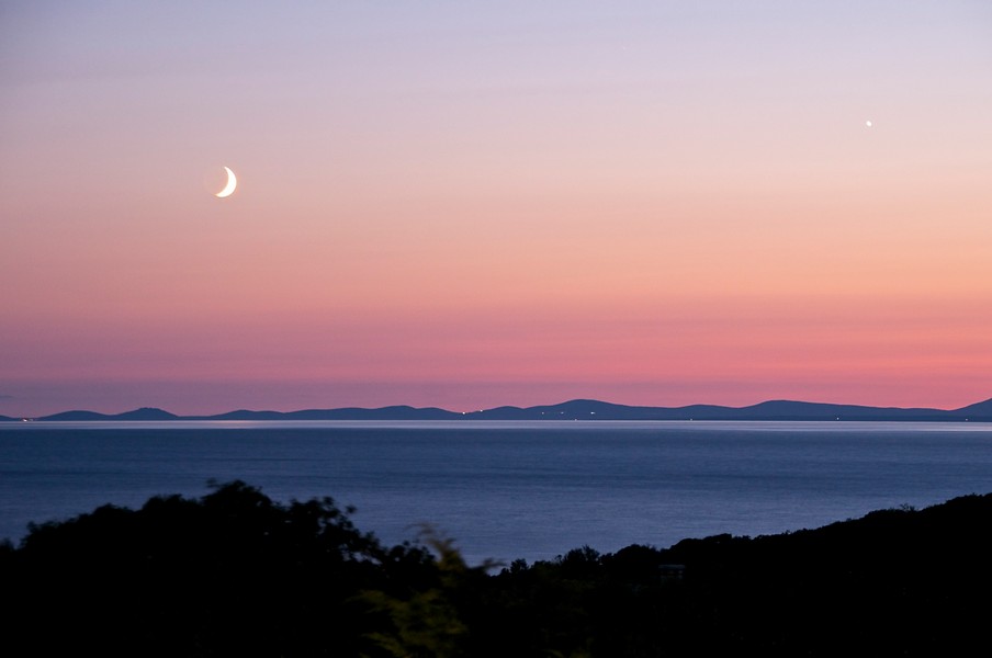 Kvällshavsutsikt från fastighet H3859