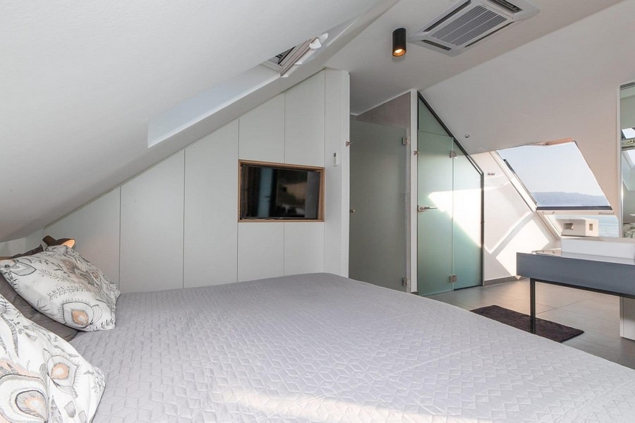 Etagelägenhet på översta våningen