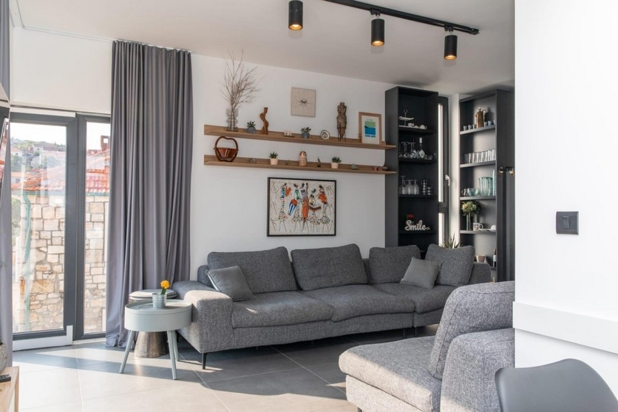 Vardagsrum i en lägenhet.