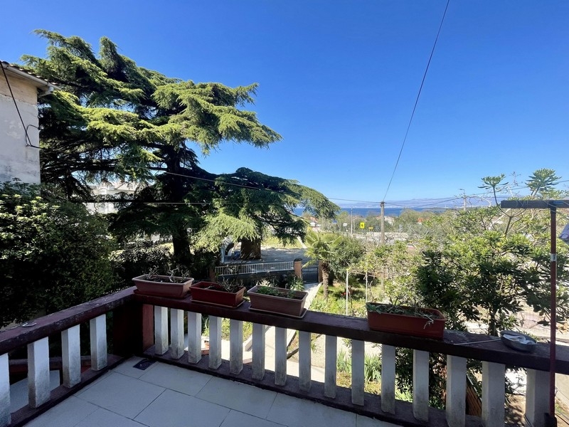 Havsutsikt över huset H3891, som säljs på Krk.