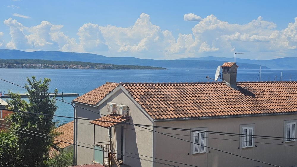 Havsutsikt från ett hus i Kvarnerbukten