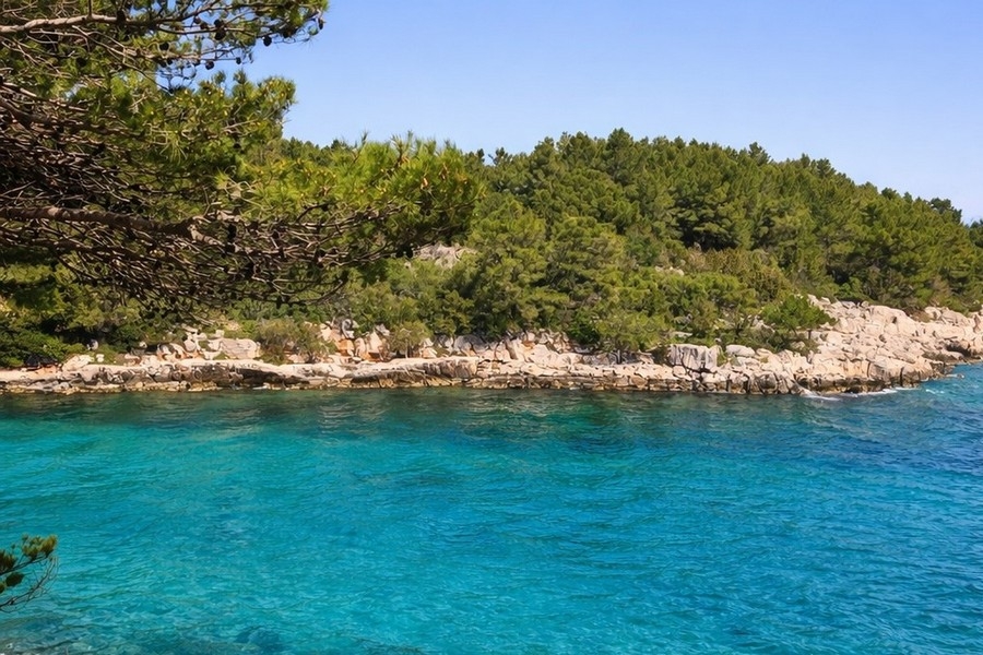 Sovrum med enkelsäng Kroatien