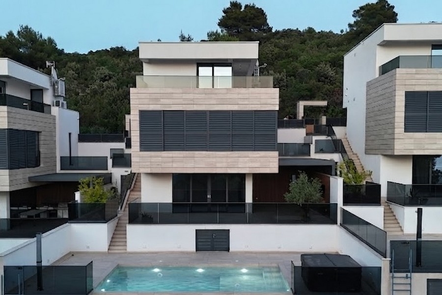 Modern villafasad