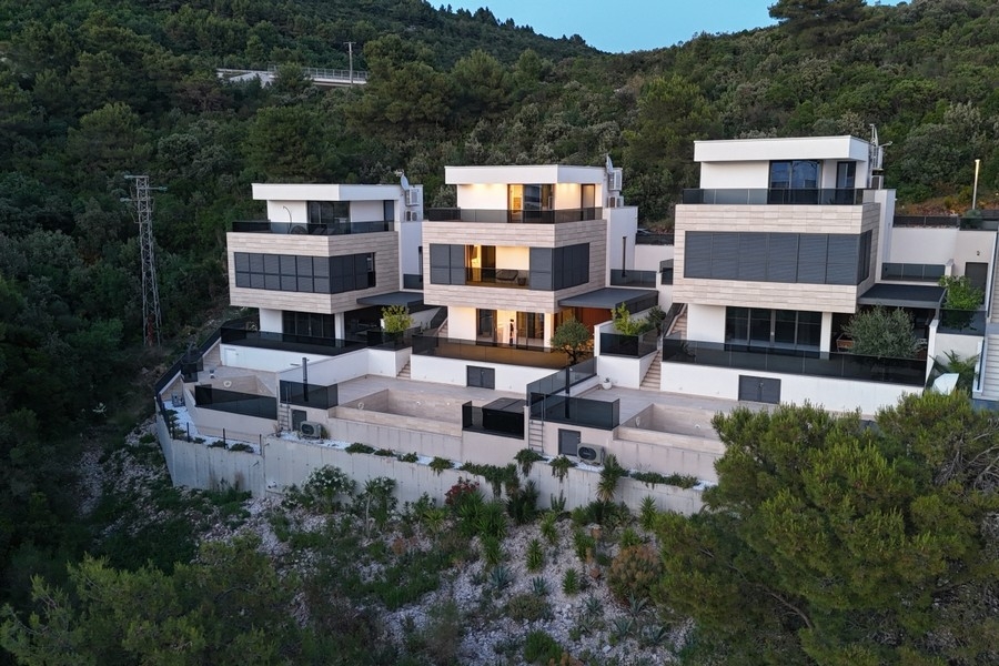Exteriör vy av villan i Kroatien