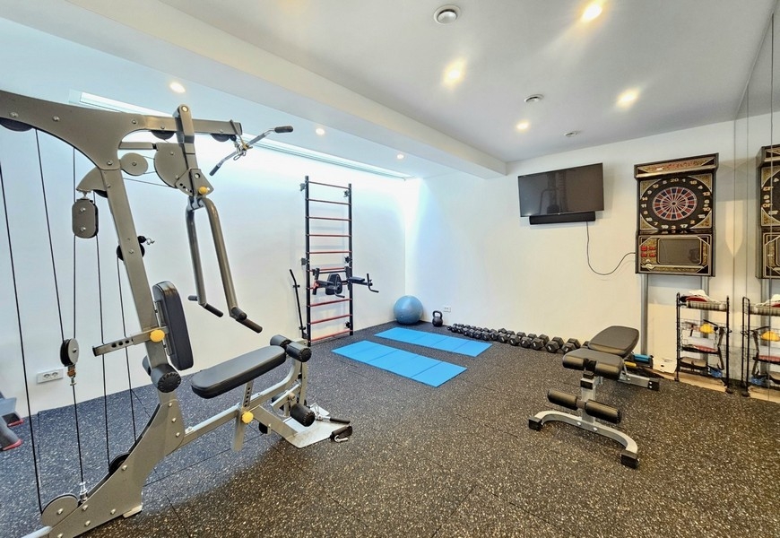 Fitnessområde i villan i Kroatien
