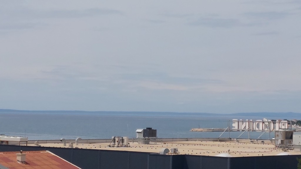 Havsutsikt från huset i Novalja på ön Pag, H4086