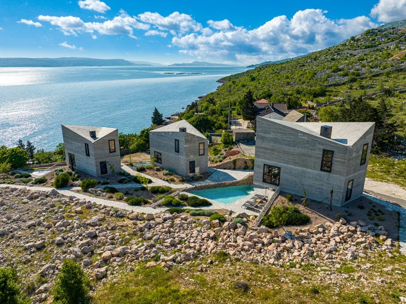 Villa med pool och havsutsikt i Lukovo Sugarje