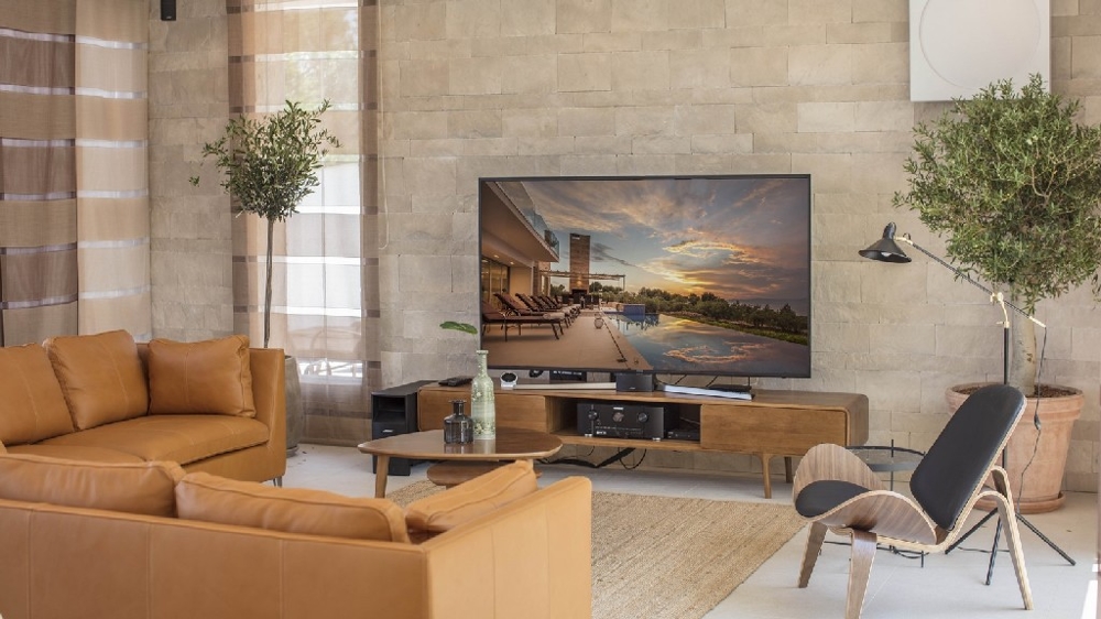 Ett av de fem sovrummen i lyxvillan på Brac, Dalmatien.