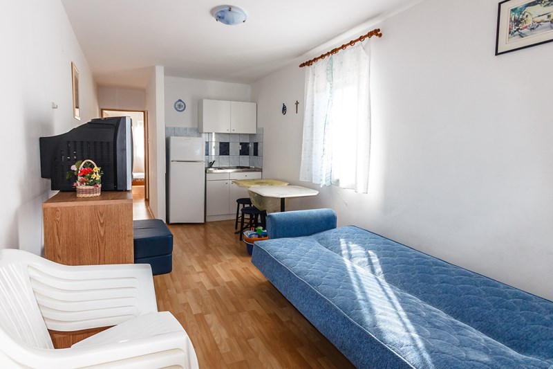 Lägenhet på bottenvåningen i fastigheten på Krk, Kroatien.